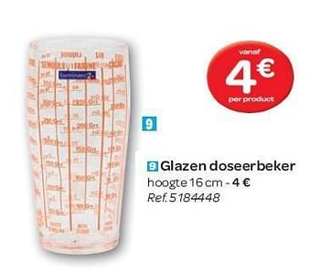 Promoties Glazen doseerbeker - Huismerk - Carrefour  - Geldig van 15/02/2012 tot 27/02/2012 bij Carrefour
