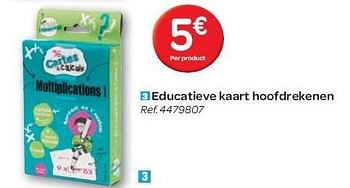 Promoties Educatieve kaart hoofdrekenen - Huismerk - Carrefour  - Geldig van 15/02/2012 tot 27/02/2012 bij Carrefour