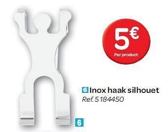 Promoties Inox haak silhouet - Huismerk - Carrefour  - Geldig van 15/02/2012 tot 27/02/2012 bij Carrefour