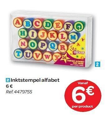 Promotions Inktstempel alfabet - Produit maison - Carrefour  - Valide de 15/02/2012 à 27/02/2012 chez Carrefour