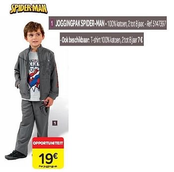 Promotions Joggingpak spider-man - Spider-man - Valide de 15/02/2012 à 27/02/2012 chez Carrefour