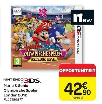 Promoties Mario & sonic olympische spelen londen 2012 - Nintendo - Geldig van 15/02/2012 tot 27/02/2012 bij Carrefour