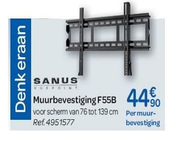 Promoties Muurbevestiging f55b - Sanus - Geldig van 15/02/2012 tot 27/02/2012 bij Carrefour