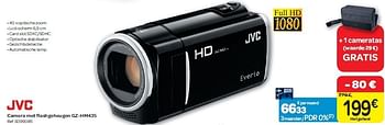 Promoties Camera met flashgeheugen gz-hm435 - JVC - Geldig van 15/02/2012 tot 27/02/2012 bij Carrefour