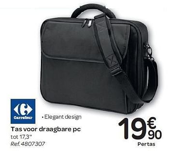 Promoties Tas voor draagbare pc - Carrefour - Geldig van 15/02/2012 tot 27/02/2012 bij Carrefour