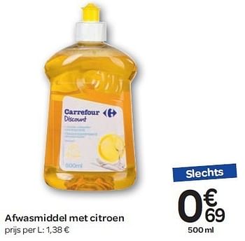 Promoties Afwasmiddel met citroen - Carrefour - Geldig van 15/02/2012 tot 27/02/2012 bij Carrefour