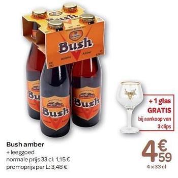 Promoties Bush amber - Bush - Geldig van 15/02/2012 tot 27/02/2012 bij Carrefour