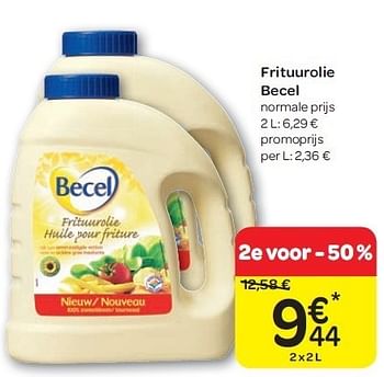 Promoties Frituurolie becel - Becel - Geldig van 15/02/2012 tot 27/02/2012 bij Carrefour