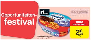 Promoties Philadelphia met milka - Milka - Geldig van 15/02/2012 tot 27/02/2012 bij Carrefour