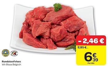 Promoties Rundstoofvlees - Huismerk - Carrefour  - Geldig van 15/02/2012 tot 20/02/2012 bij Carrefour