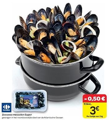 Promoties Zeeuwse mosselen super - Carrefour - Geldig van 15/02/2012 tot 20/02/2012 bij Carrefour
