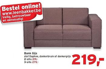 Promoties Bank gijs - Huismerk - Leen Bakker - Geldig van 15/02/2012 tot 28/02/2012 bij Leen Bakker