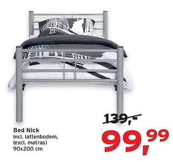Promotions Bed nick - Produit maison - Leen Bakker - Valide de 15/02/2012 à 28/02/2012 chez Leen Bakker