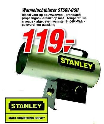 Promoties Warmeluchtblazer st50v-gsh - Stanley - Geldig van 15/02/2012 tot 28/02/2012 bij Makro