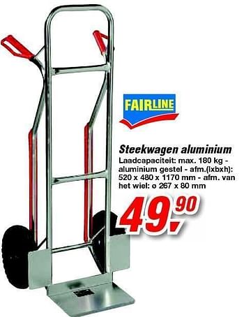 Promoties Steekwagen aluminium - Fairline - Geldig van 15/02/2012 tot 28/02/2012 bij Makro