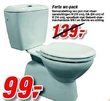 Promotions Forta wc-pack - Geberit - Valide de 15/02/2012 à 28/02/2012 chez Makro