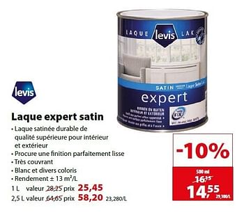 Promotions Laque expert satin - Levis - Valide de 15/02/2012 à 27/02/2012 chez Gamma