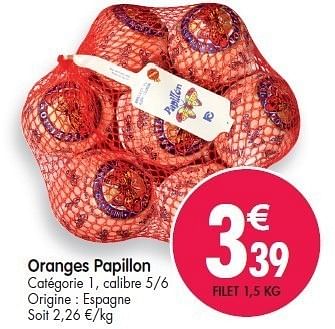 Promotions Oranges papillon - Papillon - Valide de 15/02/2012 à 21/02/2012 chez Match