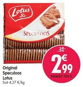 Promotions Original speculoos lotus - Lotus Bakeries - Valide de 15/02/2012 à 21/02/2012 chez Match