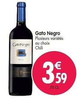 Promoties Gato negro - Rode wijnen - Geldig van 15/02/2012 tot 21/02/2012 bij Match