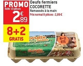 Promoties Oeufs fermiers cocorette - Cocorette - Geldig van 15/02/2012 tot 21/02/2012 bij Match Food & More