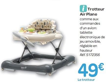 Trotteur cheap safety avion