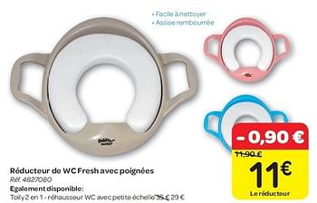 Produit Maison Carrefour Reducteur De Wc Fresh Avec Poignees En Promotion Chez Carrefour