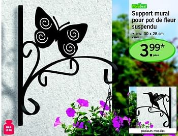 Promotions Support mural pour pot de fleur suspendu - Flora  Best - Valide de 16/02/2012 à 18/02/2012 chez Lidl