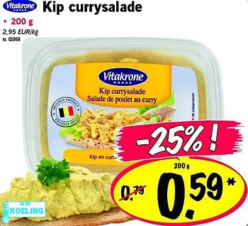 Promotions Kip currysalade - Vitakrone - Valide de 16/02/2012 à 22/02/2012 chez Lidl