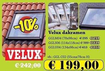 Promoties Velux dakramen - Velux - Geldig van 16/02/2012 tot 11/03/2012 bij Woodtex