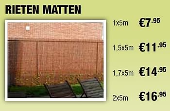 Promoties Rieten matten - Huismerk - Cevo - Geldig van 16/02/2012 tot 29/02/2012 bij Cevo Market