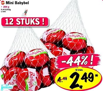 Promoties Mini babybel - Babybel - Geldig van 18/02/2012 tot 18/02/2012 bij Lidl