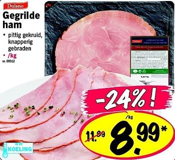 Promoties Gegrilde ham - Dulano - Geldig van 20/02/2012 tot 22/02/2012 bij Lidl