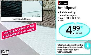 Promoties Antislipmat - Ordex - Geldig van 23/02/2012 tot 25/02/2012 bij Lidl