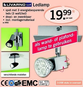 Promoties Ledlamp - Livarno - Geldig van 23/02/2012 tot 25/02/2012 bij Lidl