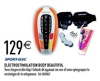 Promotions Electrostimulation body beautiful - Sport-Elec - Valide de 25/02/2012 à 10/03/2012 chez Decathlon