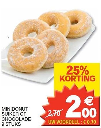 Promoties Minidonut suiker of chocolade - Huismerk - Champion - Geldig van 28/02/2012 tot 11/03/2012 bij Champion