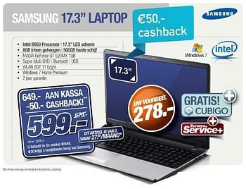 Promoties Laptop - Samsung - Geldig van 01/03/2012 tot 24/03/2012 bij Auva