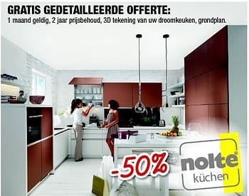 Promoties Gratis gedetailleerde offerte - Nolte Küchen - Geldig van 01/03/2012 tot 28/03/2012 bij Cevo Market