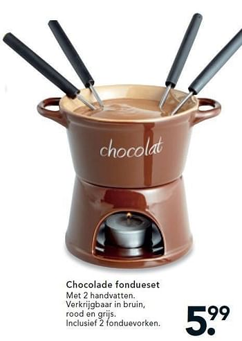 Acht Adolescent Welsprekend Huismerk - Blokker Chocolade fondueset - Promotie bij Blokker