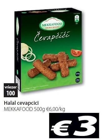 Promoties Halal cevapcici - Mekkafood - Geldig van 20/03/2012 tot 31/03/2012 bij O'Cool