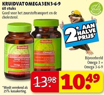 Promoties Omega 3 + omega 3-6-9 - Huismerk - Kruidvat - Geldig van 20/03/2012 tot 25/03/2012 bij Kruidvat