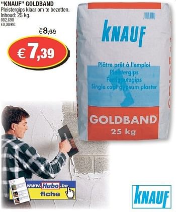 Promoties Knauf goldband - Knauf - Geldig van 21/03/2012 tot 08/04/2012 bij Hubo