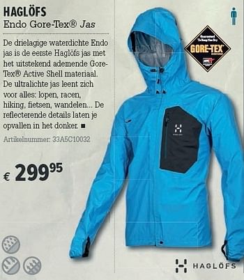 Promoties Endo gore-tex jas - HAGLOFS - Geldig van 21/03/2012 tot 08/04/2012 bij A.S.Adventure