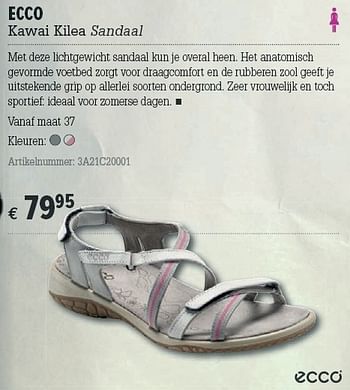 Promoties Kawai kilea sandaal - Ecco - Geldig van 21/03/2012 tot 08/04/2012 bij A.S.Adventure