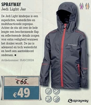 Promoties Jedi light jas - Sprayway - Geldig van 21/03/2012 tot 08/04/2012 bij A.S.Adventure