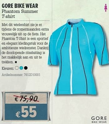 Promoties Phantom summer t-shirt - Gore Bike Wear - Geldig van 21/03/2012 tot 08/04/2012 bij A.S.Adventure