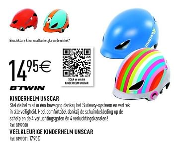 Promoties Kinderhelm unscar - bTwin - Geldig van 24/03/2012 tot 06/04/2012 bij Decathlon