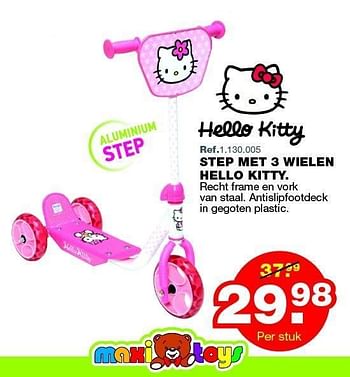 Fokken Weggooien web Hello kitty Step met 3 wielen hello kitty - Promotie bij Maxi Toys