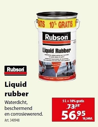 handboeien slagader peddelen Rubson Liquid rubber - Promotie bij Gamma